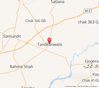 Map of Tandlianwala, Punjab