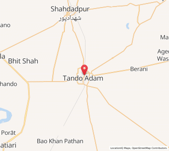 Map of Tando Adam, Sindh