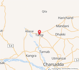 Map of Tangi, Khyber Pakhtunkhwa