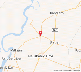 Map of Tharu Shah, Sindh