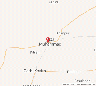 Map of Usta Muhammad, Balochistan