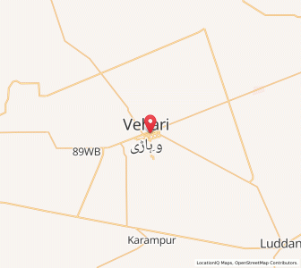 Map of Vihari, Punjab