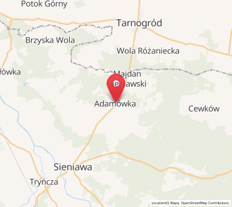 Map of Adamówka, Subcarpathia