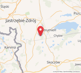 Map of Bąków, Silesia