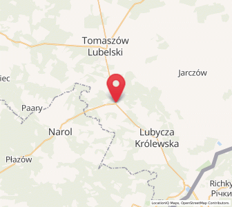 Map of Bełżec, Lublin