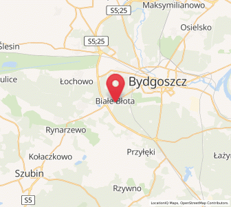 Map of Białe Błota, Kujawsko-Pomorskie