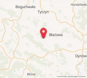 Map of Białka, Subcarpathia