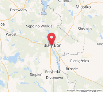 Map of Biały Bór, West Pomerania