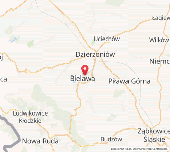 Map of Bielawa, Lower Silesia