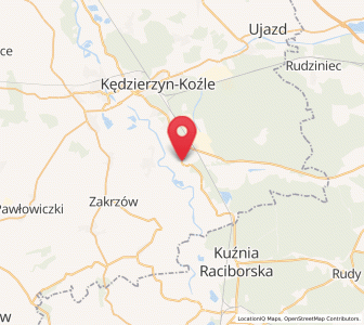 Map of Bierawa, Opole Voivodeship