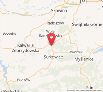 Map of Biertowice, Lesser Poland