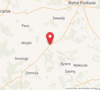 Map of Boćki, Podlasie