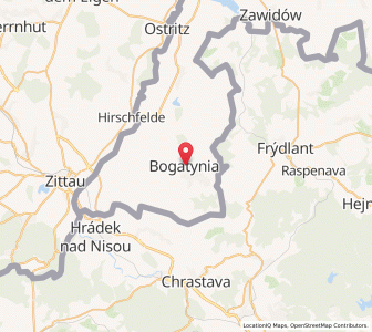 Map of Bogatynia, Lower Silesia