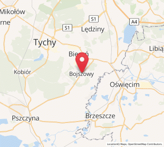 Map of Bojszowy, Silesia