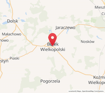 Map of Borek Wielkopolski, Greater Poland