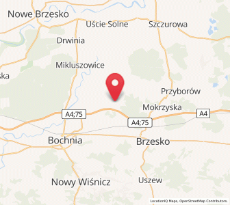 Map of Borek, Lesser Poland
