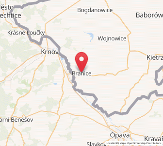Map of Branice, Opole Voivodeship
