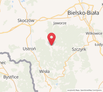 Map of Brenna, Silesia