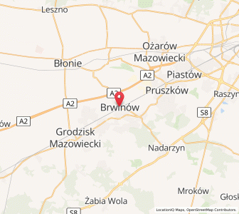 Map of Brwinów, Mazovia