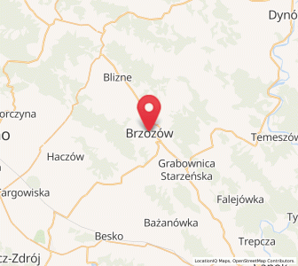 Map of Brzozów, Subcarpathia