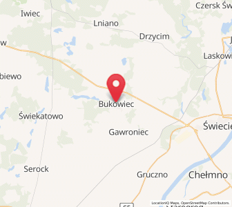 Map of Bukowiec, Kujawsko-Pomorskie