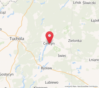 Map of Cekcyn, Kujawsko-Pomorskie