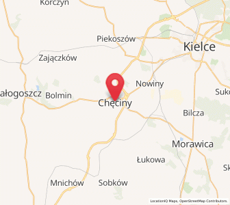 Map of Chęciny, Świętokrzyskie