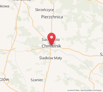 Map of Chmielnik, Świętokrzyskie