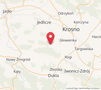 Map of Chorkówka, Subcarpathia