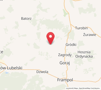 Map of Chrzanów, Lublin