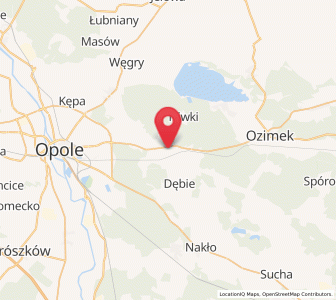 Map of Chrząstowice, Opole Voivodeship