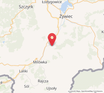 Map of Cięcina, Silesia