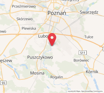 Map of Czapury, Greater Poland