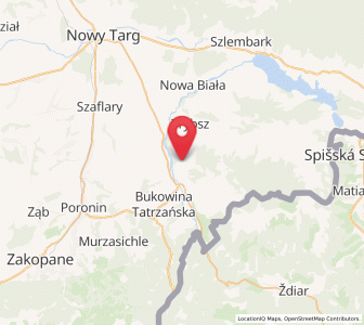 Map of Czarna Góra, Lesser Poland
