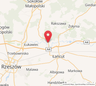 Map of Czarna, Subcarpathia