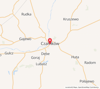 Map of Czarnków, Greater Poland