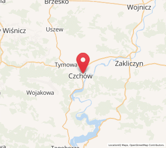 Map of Czchów, Lesser Poland