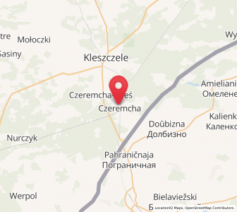 Map of Czeremcha, Podlasie