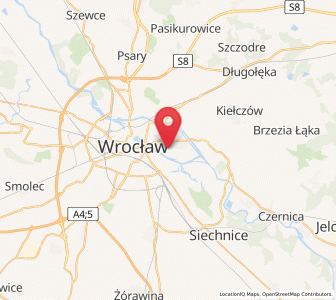Map of Dąbie, Lower Silesia