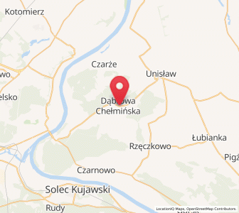 Map of Dąbrowa Chełmińska, Kujawsko-Pomorskie