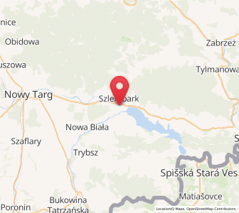 Map of Dębno, Lesser Poland