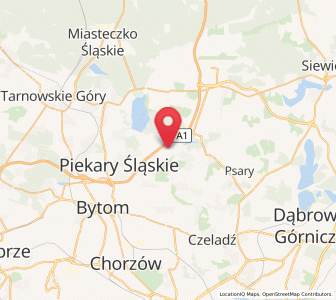 Map of Dobieszowice, Silesia