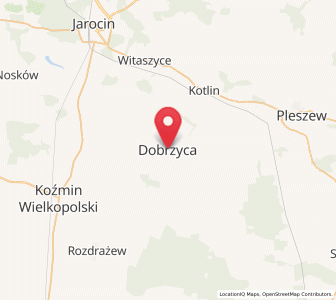 Map of Dobrzyca, Greater Poland