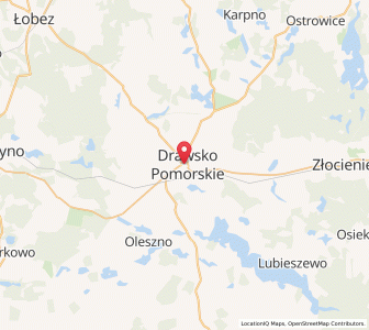Map of Drawsko Pomorskie, West Pomerania