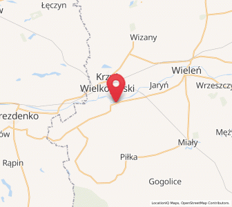 Map of Drawsko, Greater Poland