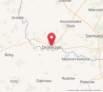Map of Drohiczyn, Podlasie