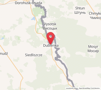 Map of Dubienka, Lublin
