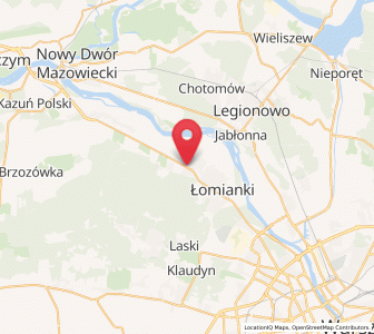 Map of Dziekanów Leśny, Mazovia