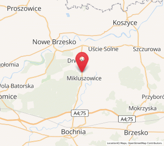 Map of Dziewin, Lesser Poland