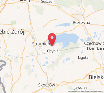 Map of Frelichów, Silesia